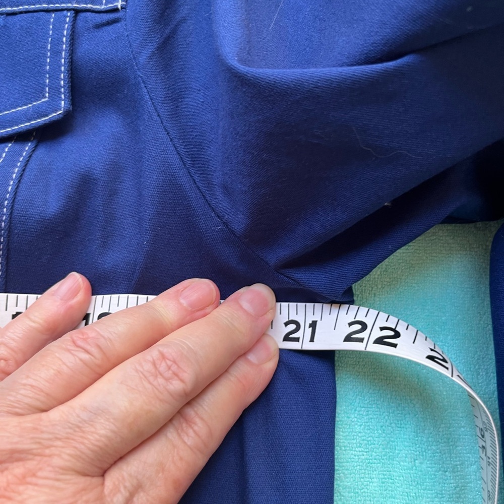 NWOT Quacker Factory L Royal Blue Star-Studded Jacket. Cotton & Spandex - Picture 11 of 16